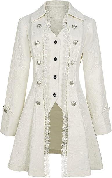 Brand: Teyujosem Teyujosem Women's Renaissance Gothic coat medieval pirate steampunk vest jacket